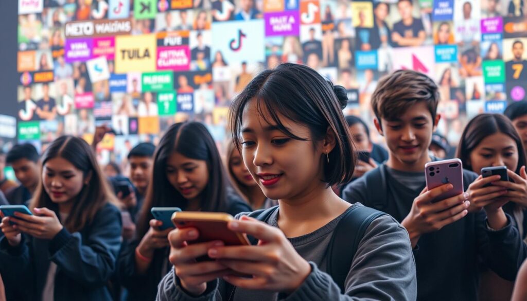 comportamento dos usuários no TikTok