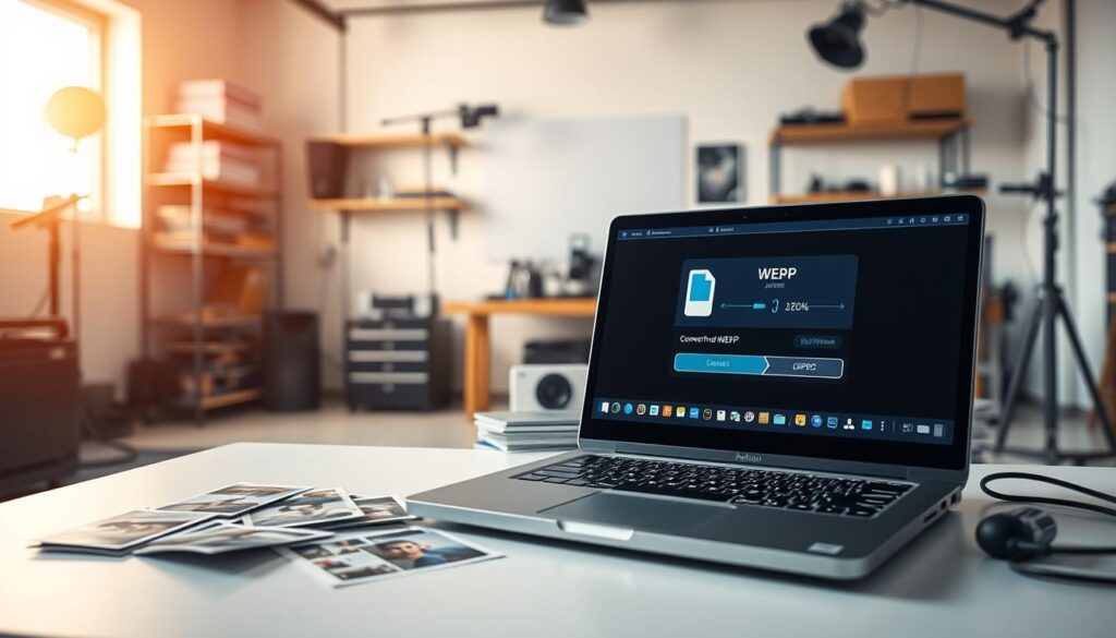 Conversão em lote de imagens WebP para JPG