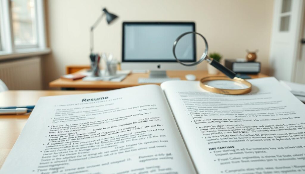 Erros no currículo em PDF