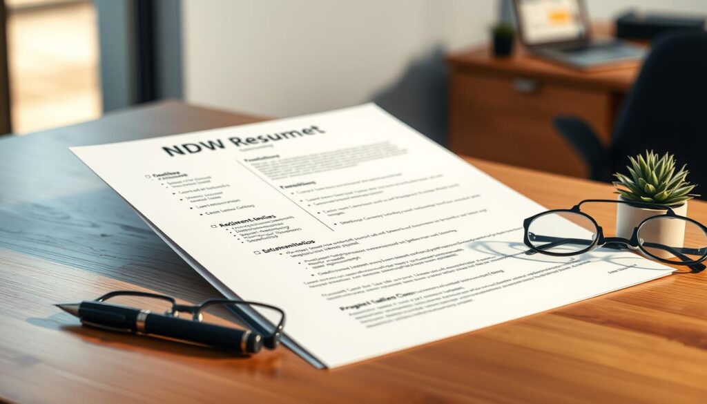 Exemplo de currículo em PDF com detalhes adicionais