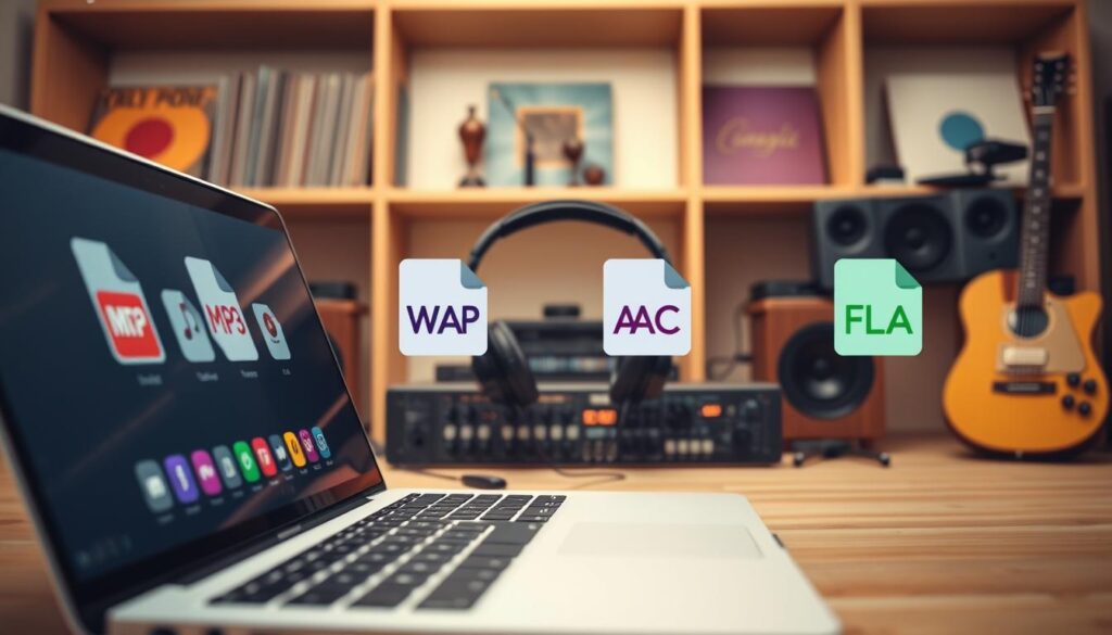 Formatos de áudio para conversão