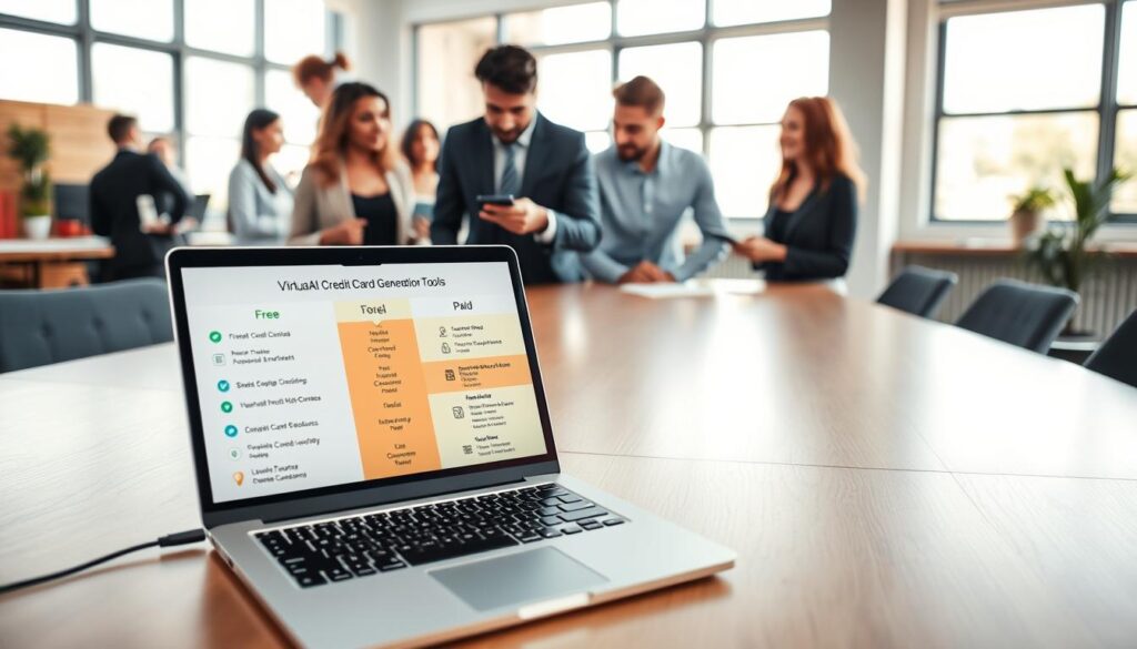 Gerador cartão virtual comparativo