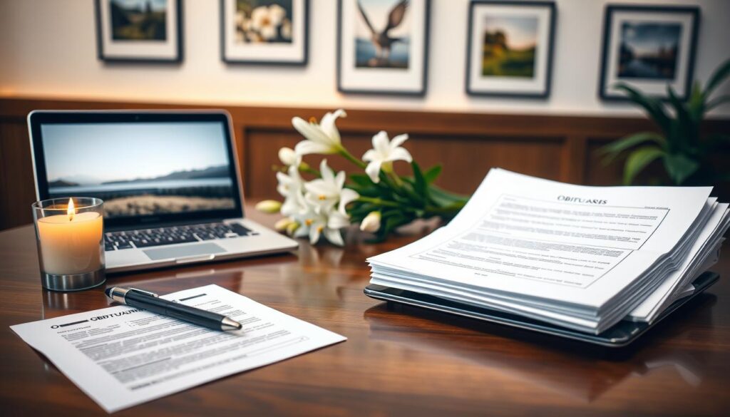 Recursos para comunicados de óbito