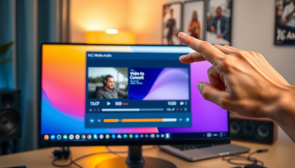 VLC Media Player conversão de vídeo para áudio