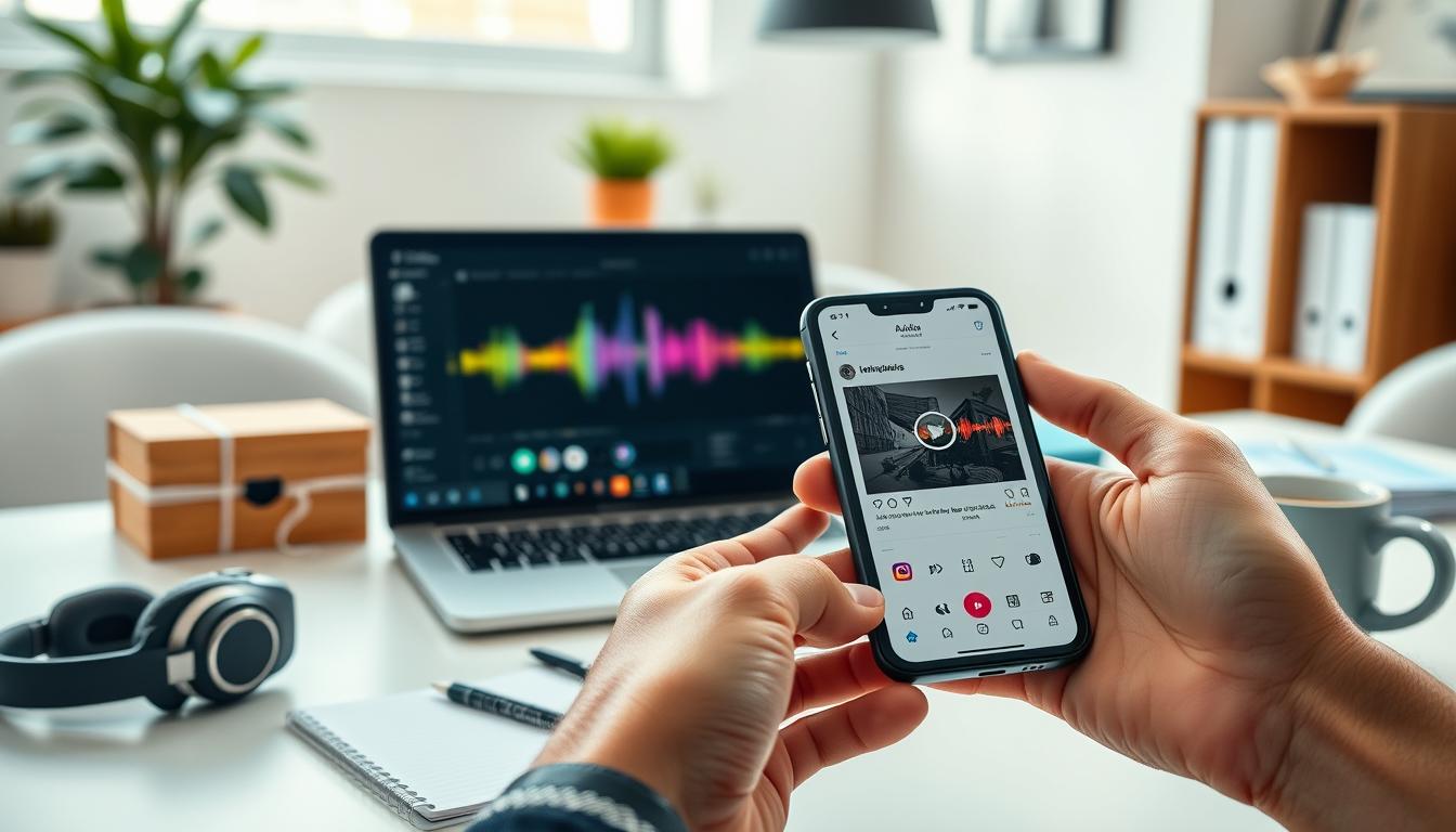 baixar audio do instagram