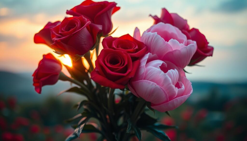 vermelho rosa amor