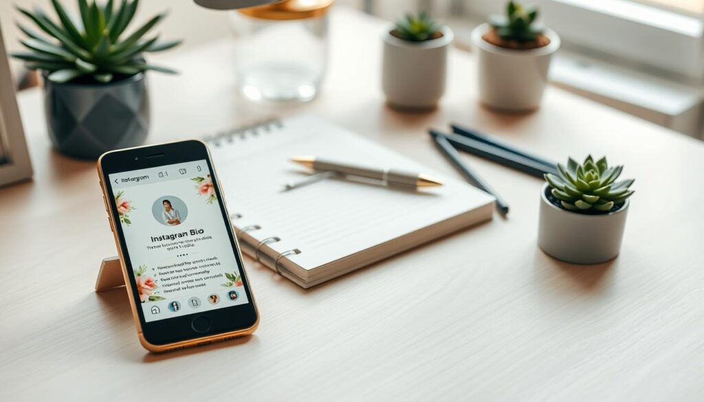 Exemplo de bio com CTA