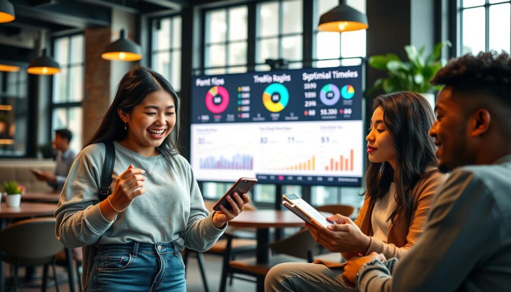 estratégias de horário no TikTok