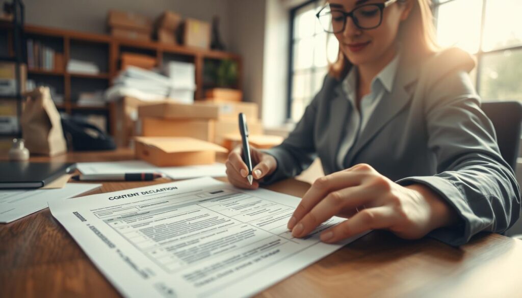 importância declaração de conteúdo correios