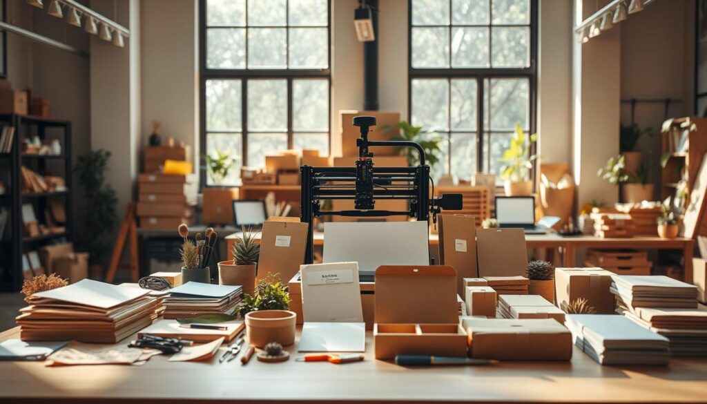 prensa para montagem de kits ecológicos